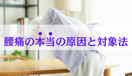 理学療法士が解説！腰痛の本当の原因と対処方法！