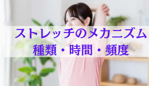 【種類・時間・頻度】ストレッチの仕組みを理学療法士が解説！